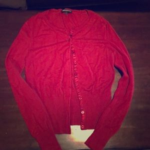 Express Red cardigan in size large